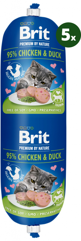Brit Premium Cat by Nature Sausage Chicken & Duck 180 g