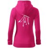 Konektory - Mikina dámska trendy zipper s kapucňou - XS ( Purpurová ) Konektory - Mikina dámska trendy zipper s kapucňou - XS ( Purpurová )