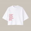 Dotyk Slov PREMIUM Oversized crop top (biela) - Čo ťa nezabije, to ťa prinúti čumieť v noci do prázdna a točiť sa v kruhu vlastných nezmyslov (Limitovaná edícia) Veľkosť cropy: XS Dotyk Slov PREMIUM Oversized crop top (biela) - Čo ťa nezabije, to ťa prinúti čumieť v noci do prázdna a točiť sa v kruhu vlastných nezmyslov (Limitovaná edícia) Veľkosť cropy: XS
