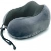 Taffware ZX0021 cestovný vankúšik za krk, magnetický cestovný nákrčník z pamäťovej peny, šedá 28x26x14 cm Taffware ZX0021 cestovný vankúšik za krk, magnetický cestovný nákrčník z pamäťovej peny, šedá 28x26x14 cm