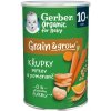 GERBER Organic chrumky pšenično-ovsené s mrkvou a pomarančom od ukonč. 10. mesiaca 35 g
