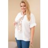 Fashionweek Dámska blúzka Plus Size viskóza so šatkou K71741 Farba: Biela, Veľkosť: Universal Fashionweek Dámska blúzka Plus Size viskóza so šatkou K71741 Farba: Biela, Veľkosť: Universal