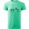 EKG bežec - muž - Klasické pánske tričko vyššej gramáže - 3XL ( Mätová ) EKG bežec - muž - Klasické pánske tričko vyššej gramáže - 3XL ( Mätová )