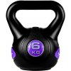 MOVIT Kettlebell činka - 6 kg, čierna/fialová