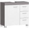 Vasagle Skrinka pod umývadlo IVY, 30x70x64cm, biela/šedá BBK503T49V1 Vasagle Skrinka pod umývadlo IVY, 30x70x64cm, biela/šedá BBK503T49V1