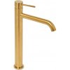 Vysoká umývadlová batéria SAT Aurum bez výpuste brúsená zlatá SATBAUR285BG Vysoká umývadlová batéria SAT Aurum bez výpuste brúsená zlatá SATBAUR285BG