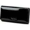 Pierre Cardin 07 SHINY 102 čierna dámska vláknová koženo-kožená peňaženka 18,5 x 10,5 cm Pierre Cardin 07 SHINY 102 čierna dámska vláknová koženo-kožená peňaženka 18,5 x 10,5 cm