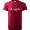 Ekg rybárčenie - Klasické pánske tričko vyššej gramáže - 3XL ( Marlboro červená ) Ekg rybárčenie - Klasické pánske tričko vyššej gramáže - 3XL ( Marlboro červená )
