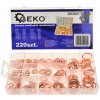 GEKO Sada medených podložiek 220ks 5 - 28mm G02821 GEKO Sada medených podložiek 220ks 5 - 28mm G02821