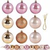 Súprava nerozbitných vianočných gúľ ružové a zlaté 6 cm, 9 ks Súprava nerozbitných vianočných gúľ ružové a zlaté 6 cm, 9 ks