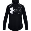 Dievčenske tričko Under Armour Tech Graphic Logo Half Zip-BLK M Dievčenske tričko Under Armour Tech Graphic Logo Half Zip-BLK M