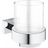 Držiak pohárov GROHE Essentials Cube chróm 40755001 Držiak pohárov GROHE Essentials Cube chróm 40755001