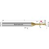 Karnasch 31684002001204 | Tvrdokovová 3D rádiusová fréza 2,0/1,0x12-45x4 mm, Z=2 Karnasch 31684002001204 | Tvrdokovová 3D rádiusová fréza 2,0/1,0x12-45x4 mm, Z=2
