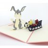 3D prianie Sánky s veľkonočným zajačikom 3D prianie Sánky s veľkonočným zajačikom