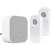 Solight bezdrôtový zvonček, 2 tlačidlá, do zásuvky, 180m, biely, learning code Solight bezdrôtový zvonček, 2 tlačidlá, do zásuvky, 180m, biely, learning code