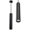 Závesná lampa LED-ONE čierna Tuba, 1-bodová, pätica GU10, 172 cm Závesná lampa LED-ONE čierna Tuba, 1-bodová, pätica GU10, 172 cm