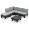 KETER Záhradný nábytok Elements 5miestny modulárny set grafitový PE610651 KETER Záhradný nábytok Elements 5miestny modulárny set grafitový PE610651