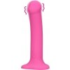 Shots Loveline Non-Phallic Vibrating Dildo Medium Powerful Pink, silikónové dildo s prísavkou 17,5 x 3,7 cm Shots Loveline Non-Phallic Vibrating Dildo Medium Powerful Pink, silikónové dildo s prísavkou 17,5 x 3,7 cm