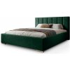 Wilsondo Čalúnená manželská posteľ s úložným priestorom Lois 180x200 - zelená Wilsondo Čalúnená manželská posteľ s úložným priestorom Lois 180x200 - zelená