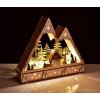 HORSKÉ LESNÉ ZÁTIŠIE drevená LED dekorácia so zasneženou scenériou šírka 35 cm HORSKÉ LESNÉ ZÁTIŠIE drevená LED dekorácia so zasneženou scenériou šírka 35 cm