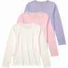 Pepperts! dievčenské tričko s dlhým rukávom 3 kusy fialová/ružová/biela Pepperts! dievčenské tričko s dlhým rukávom 3 kusy fialová/ružová/biela
