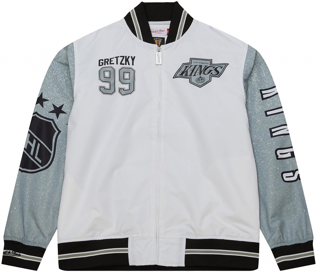 Mitchell & Ness pánská bunda Los Angeles Kings NHL Player Burst Warm Up Jacket Wayne Gretzky