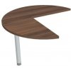 Doplnkový stôl Flex, ľavý, 100,0x75,5x(60x60) cm, orech/kov Doplnkový stôl Flex, ľavý, 100,0x75,5x(60x60) cm, orech/kov