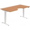 Hobis Pracovný stôl Motion Ergo, PO, 3S, 180x61-128x90 cm, jelša/biela Hobis Pracovný stôl Motion Ergo, PO, 3S, 180x61-128x90 cm, jelša/biela