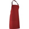 Premier Workwear Klasická zástera za krk PR150 Burgundy Pantone 216 72 x 86 cm