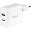 TRONIC Dvojitá nabíjačka USB-C USB-A TPA 30 A1 18 W - BIELA TRONIC Dvojitá nabíjačka USB-C USB-A TPA 30 A1 18 W - BIELA