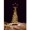 HVIEZDNA KRÁSA | zlatý drôtikový svietiaci LED stromček | 36 cm HVIEZDNA KRÁSA | zlatý drôtikový svietiaci LED stromček | 36 cm