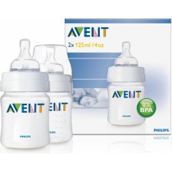 PP Fľaša AVENT 125 ml bez BPA 2 ks