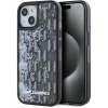Karl Lagerfeld Liquid Glitter Monogram Gradient Zadný Kryt pre iPhone 15 Black KLHCP15SLKLGKCCK