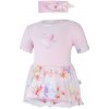 Body šaty tenké KR set Outlast ružová baby/sv.ružová kvety