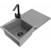 MEXEN/S MEXEN/S - Cesar granitový drez 1-miska s odkvapkávačom vrátane batérie Rita, šedý 6514-71-670300-70-B MEXEN/S MEXEN/S - Cesar granitový drez 1-miska s odkvapkávačom vrátane batérie Rita, šedý 6514-71-670300-70-B