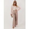 Factory dámske palazzo nohavice s vysokým pásom elegantný a pohodlný strih Mocca Factory dámske palazzo nohavice s vysokým pásom elegantný a pohodlný strih Mocca