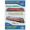 Papierový model - Elektrická lokomotíva Siemens ES64U4-C TAURUS Papierový model - Elektrická lokomotíva Siemens ES64U4-C TAURUS