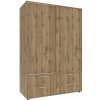 NABBI Chapero šatníková skriňa s posuvnými dverami dub tahoe 32793 135 cm NABBI Chapero šatníková skriňa s posuvnými dverami dub tahoe 32793 135 cm