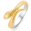 Prsteň TI SENTO s hadím vzorom pozlátený 12160SY 54 Prsteň TI SENTO s hadím vzorom pozlátený 12160SY 54