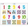 Larsen Vzdelávacie puzzle Čísla 1-10 10 dielikov Larsen Vzdelávacie puzzle Čísla 1-10 10 dielikov