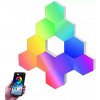 RSH® QG10 - Smart Hexagon (RGB) nástenné svietidlo - 10 ks, aplikácia + diaľkové ovládanie, farebná škála RGB, nalepiteľné RSH® QG10 - Smart Hexagon (RGB) nástenné svietidlo - 10 ks, aplikácia + diaľkové ovládanie, farebná škála RGB, nalepiteľné