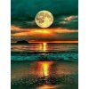 Norimpex Diamantové maľovanie Spln nad oceánom 30 x 40 cm