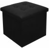 Ruhhy 25779 Taburet s úložným priestorom 38 × 38 cm, čierny Ruhhy 25779 Taburet s úložným priestorom 38 × 38 cm, čierny