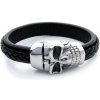 Pánsky kožený náramok s lebkou SKULL S564280 Pánsky kožený náramok s lebkou SKULL S564280