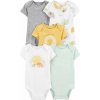 CARTER'S Body krátky rukáv Yellow & Grey neutrál 5ks 24m CARTER'S Body krátky rukáv Yellow & Grey neutrál 5ks 24m