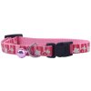 Nobleza nastaviteľný obojok pre mačky s rolničkou Ružová Nobleza nastaviteľný obojok pre mačky s rolničkou Ružová
