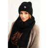 Mondo Italia Dámsky set čiapka a šál CZ7 čierny Univerzálna Čierna Mondo Italia Dámsky set čiapka a šál CZ7 čierny Univerzálna Čierna