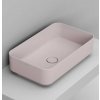 Ceramica Dolomite Noemi umývadlo 60x36 cm obdĺžnik pultové umývadlo ružová matná D311165 Ceramica Dolomite Noemi umývadlo 60x36 cm obdĺžnik pultové umývadlo ružová matná D311165