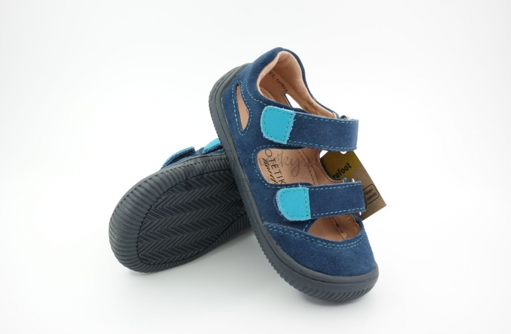 Protetika Barefoot chlapčenské sandále Meryl tyrkys