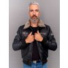 Max Original Leather Pánska kožená bunda B-52 black (M 44-46) - Čierna - M Max Original Leather Pánska kožená bunda B-52 black (M 44-46) - Čierna - M